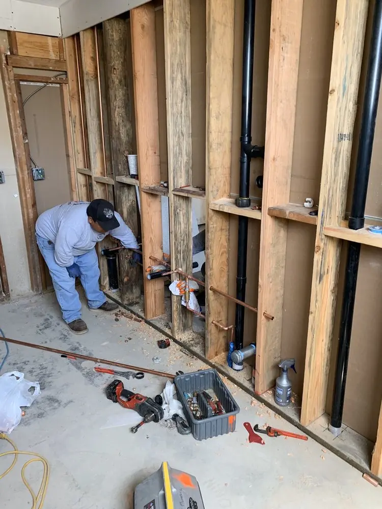 Commercial rough-in plumbing for Gas Line Repair in Windsor
